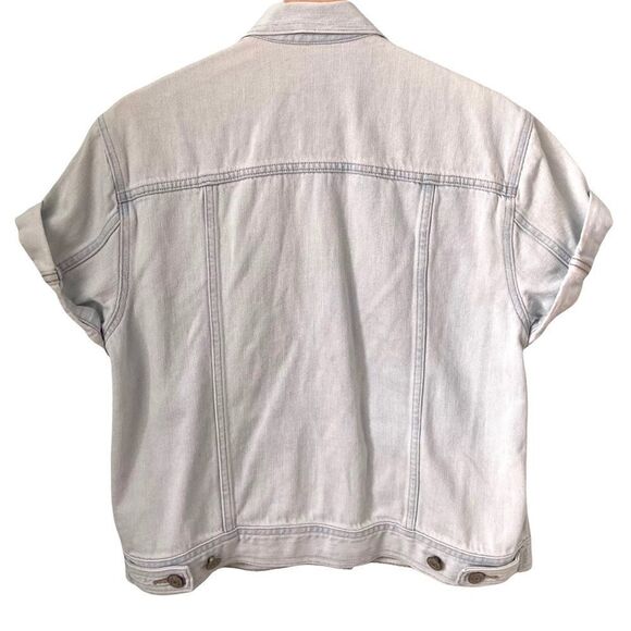 Gap 1969 Short Sleeve Light Indigo Jean Jacket in Size Small - Picture 6 of 16